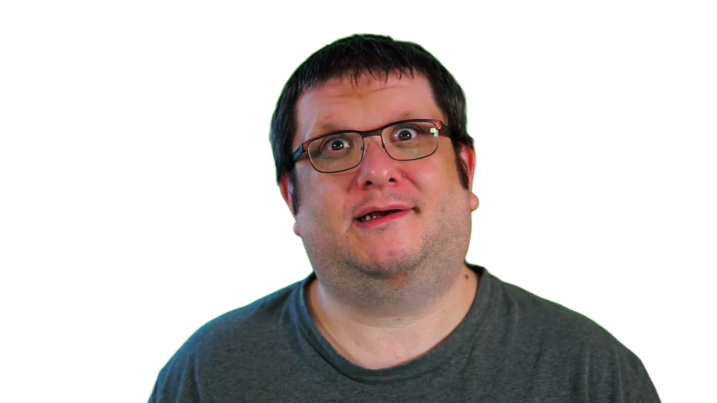 An image of Ozject making a weird face.