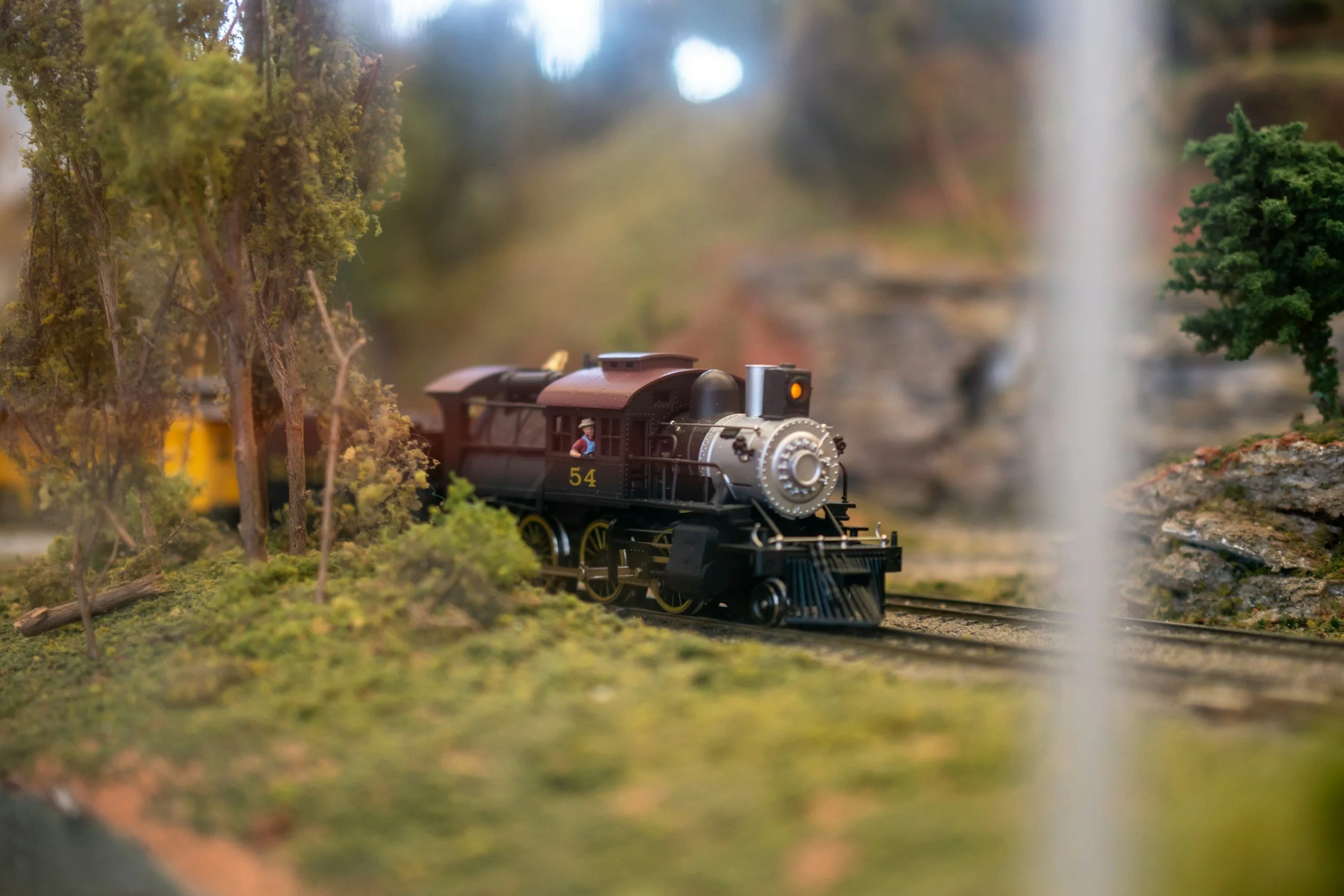 A stock image of a model train